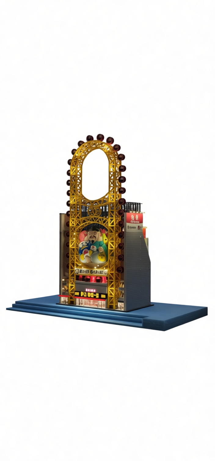 Don Quijote Ferris Wheel Model free 3D printable STL