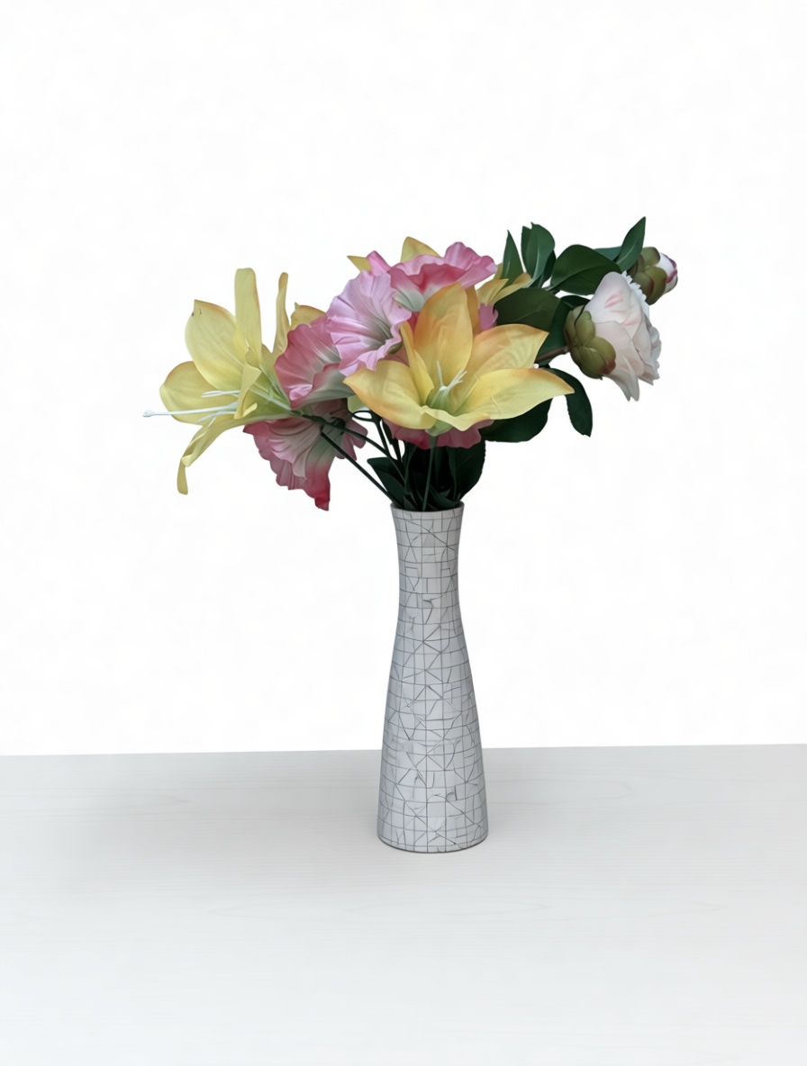 Lily and Rose Floral Vase free 3D printable STL