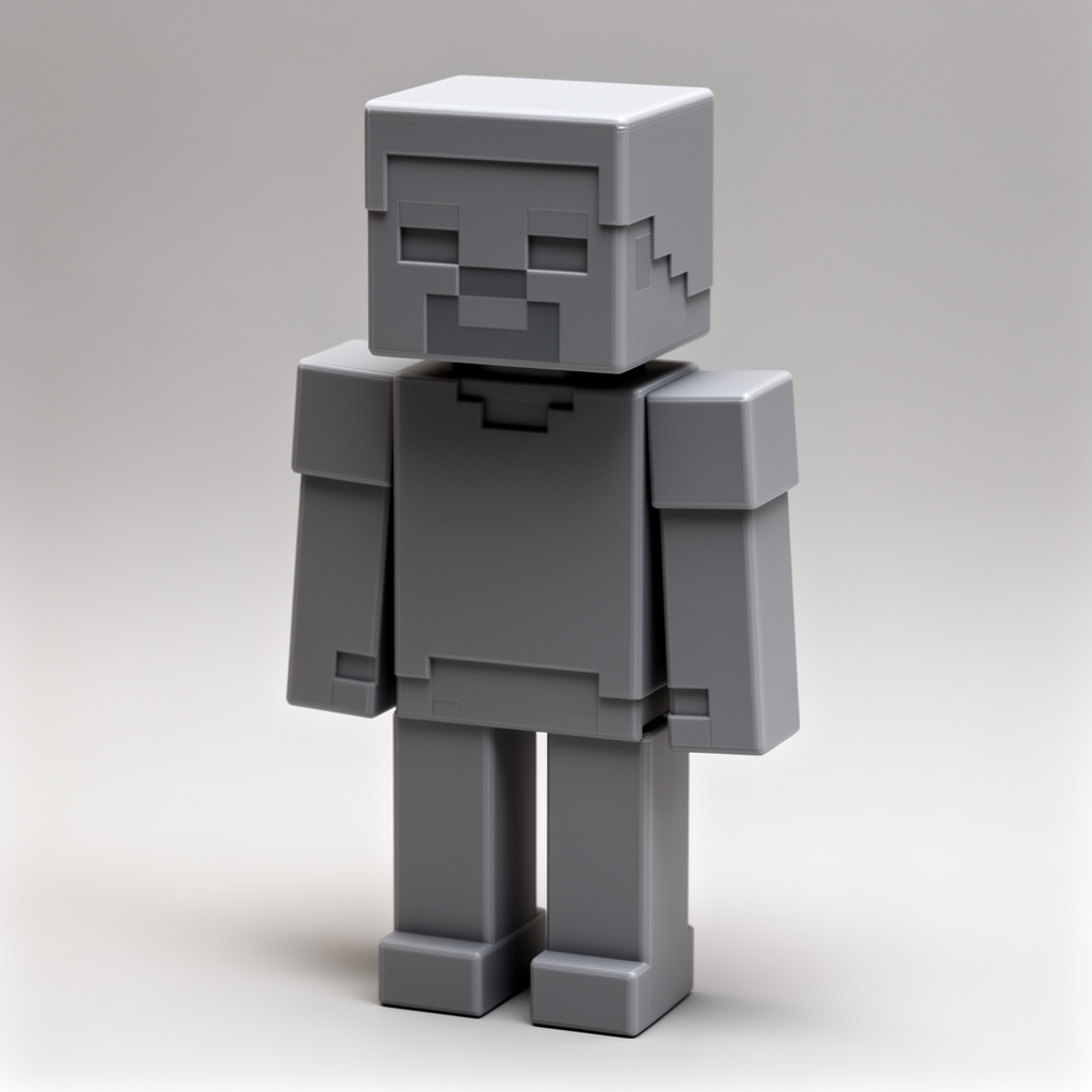 Minecraft Steve Figurine free 3D printable STL