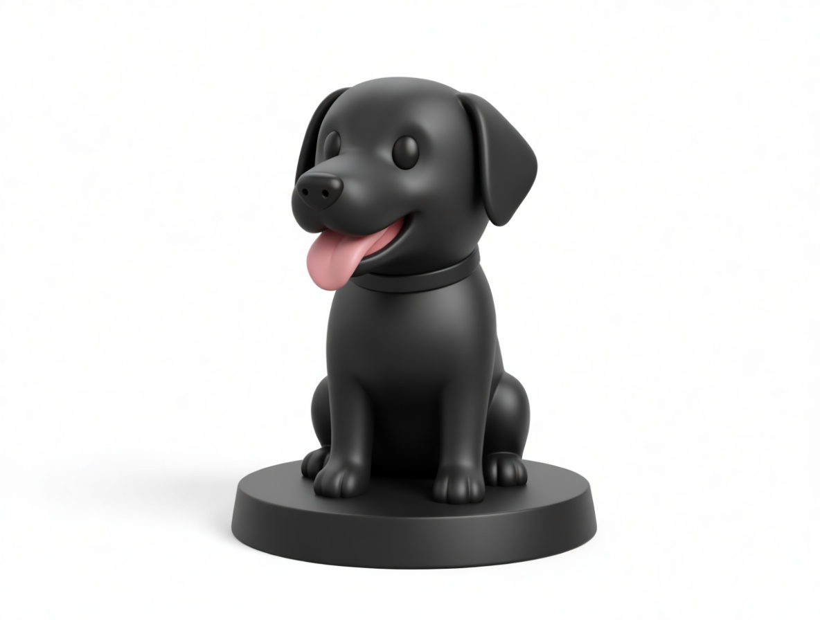 Black Labrador Retriever Figurine free 3D printable STL