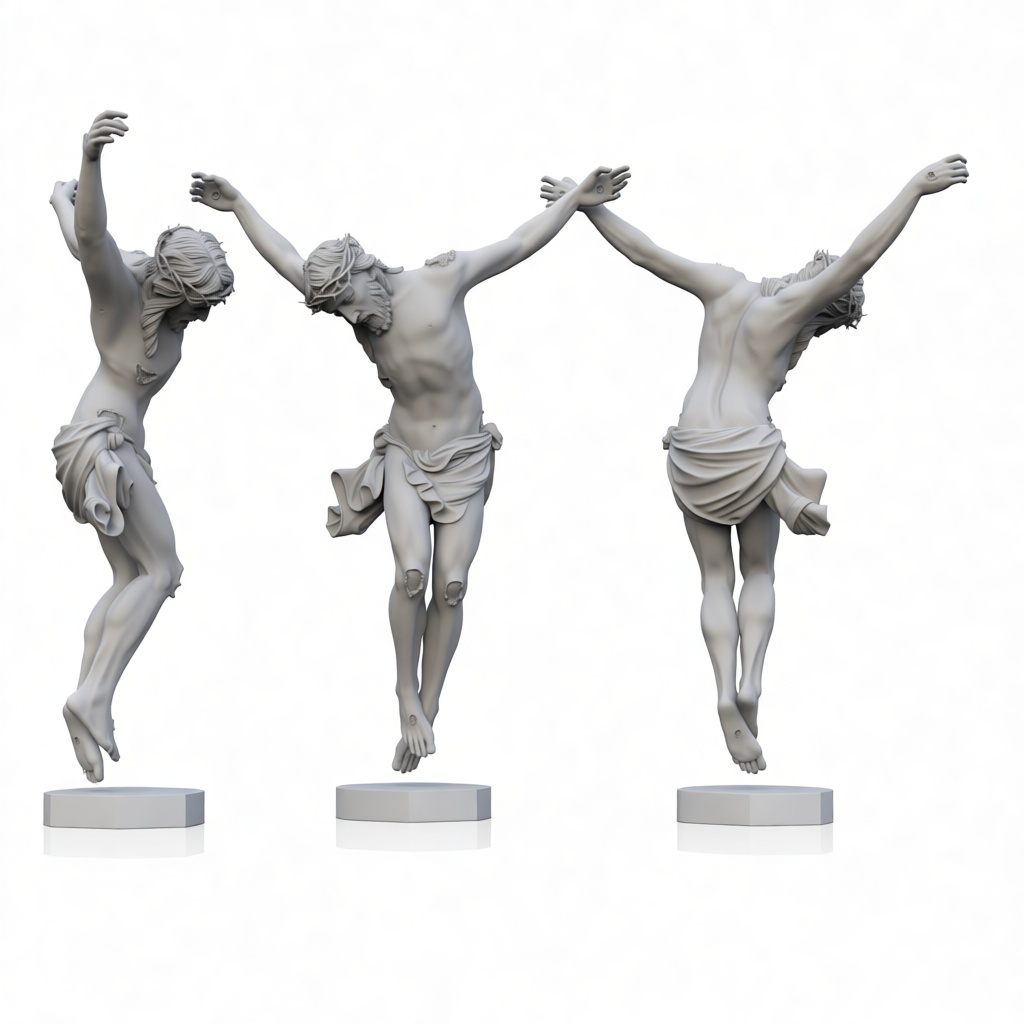 Jesus Christ Crucifixion Figurine free 3D printable STL