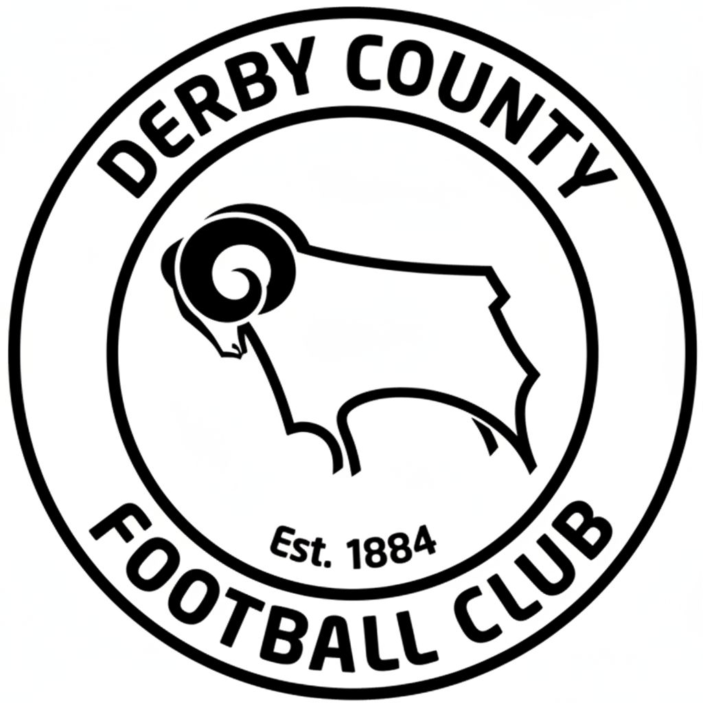 Derby County Logo Emblem free 3D printable STL