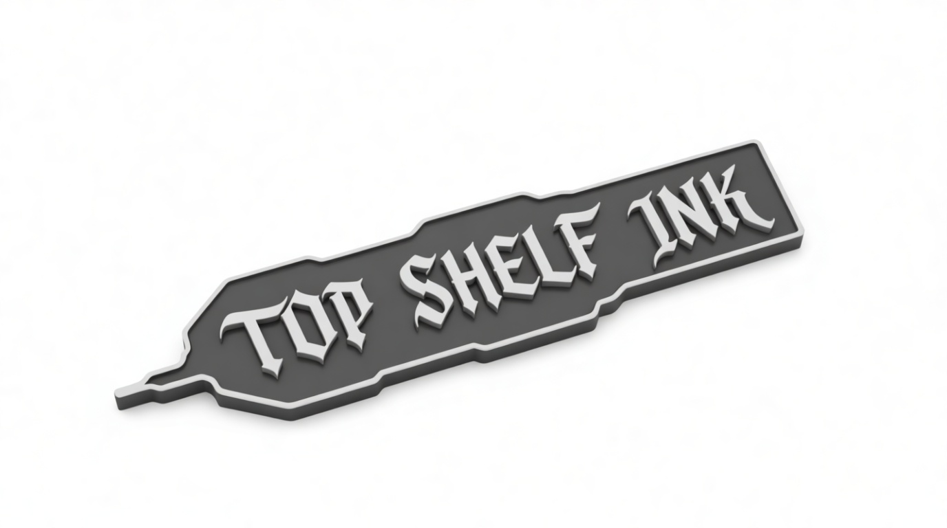 Top Shelf Ink Logo Plaque free 3D printable STL