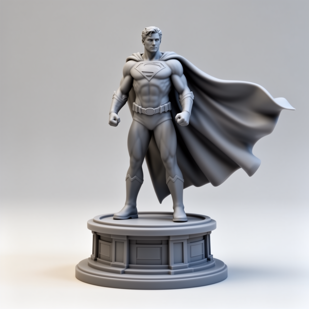 Superhero Cape Figurine free 3D printable STL