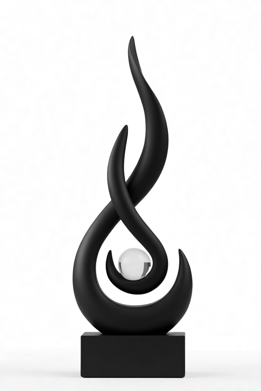 Abstract Flame Sculpture free 3D printable STL
