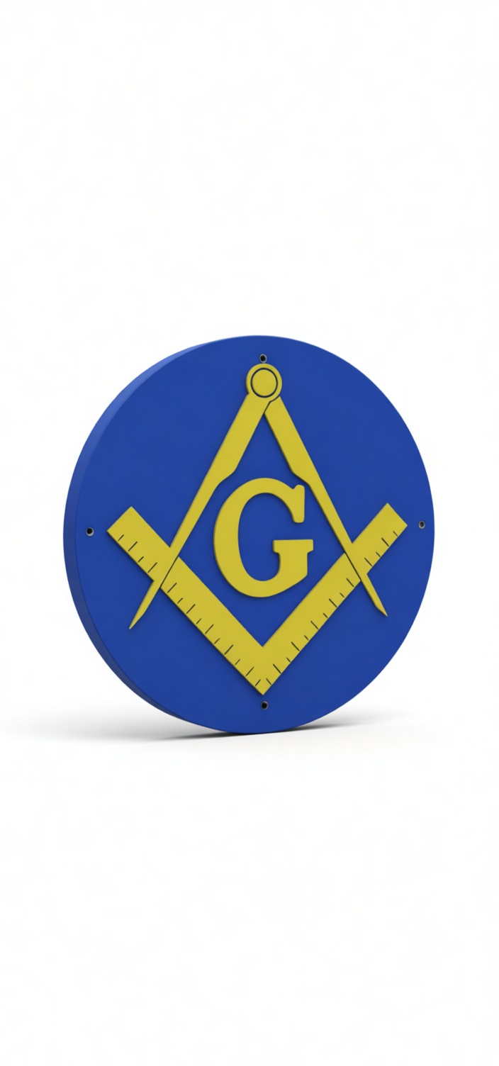 Masonic Square and Compass Plaque free 3D printable STL