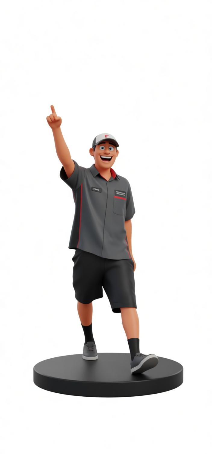 Delivery Driver Figurine free 3D printable STL