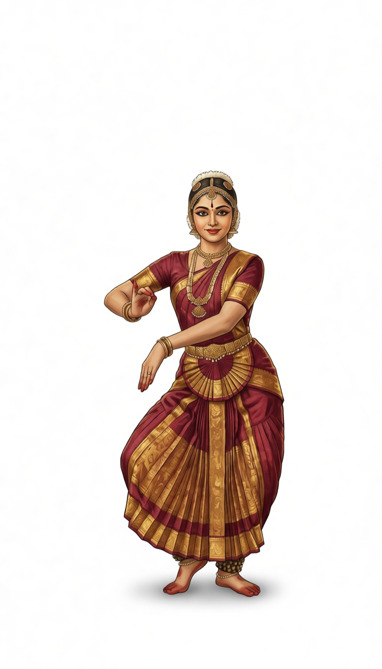 Bharatanatyam Dancer Figurine free 3D printable STL