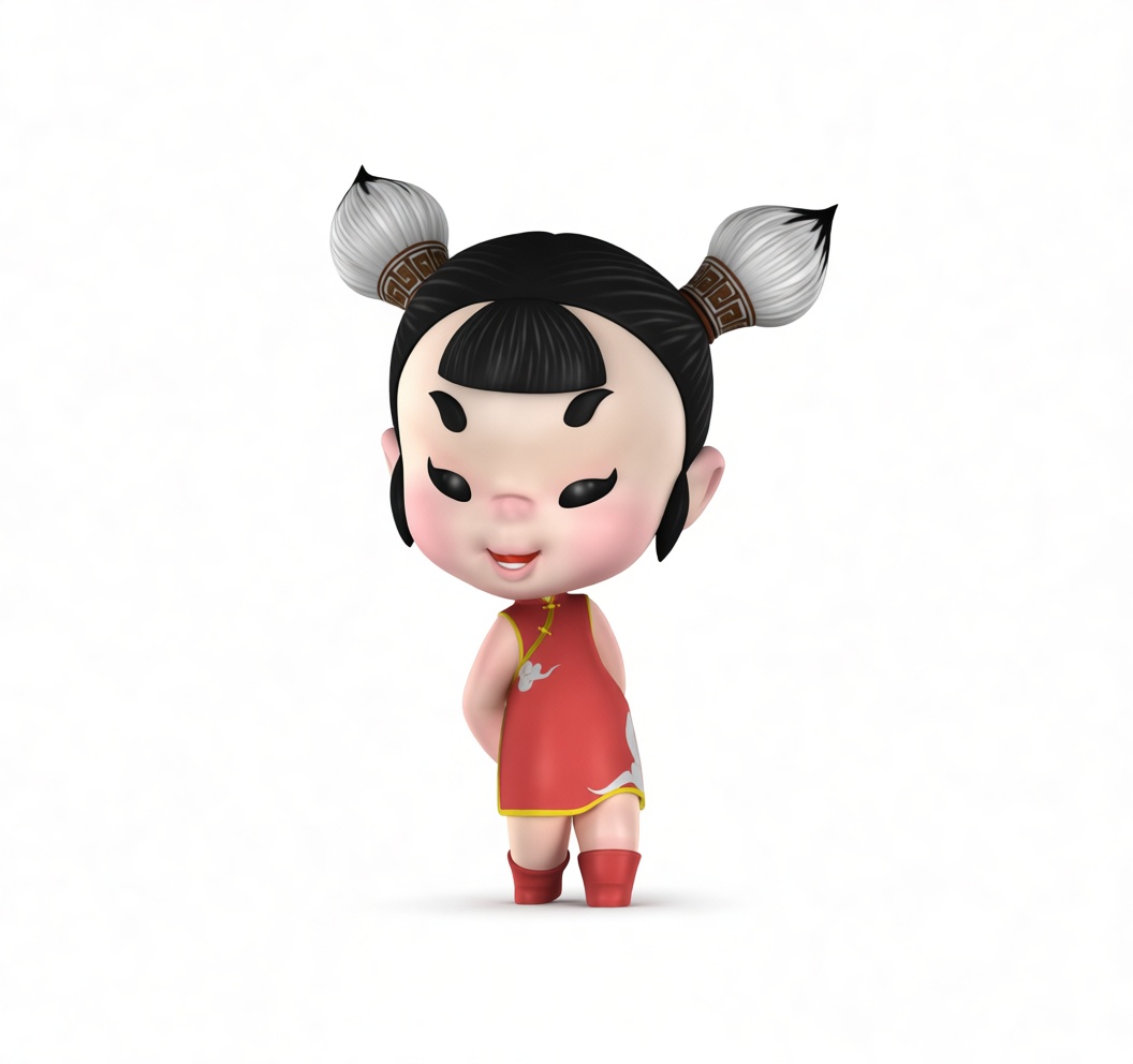 Chinese Girl Figurine free 3D printable STL