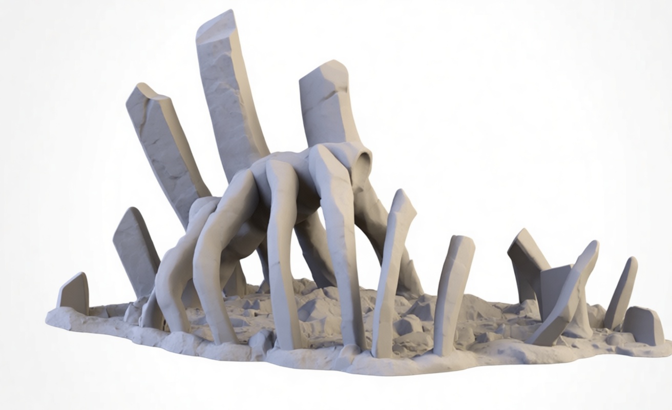 Ancient Root Structure Model free 3D printable STL