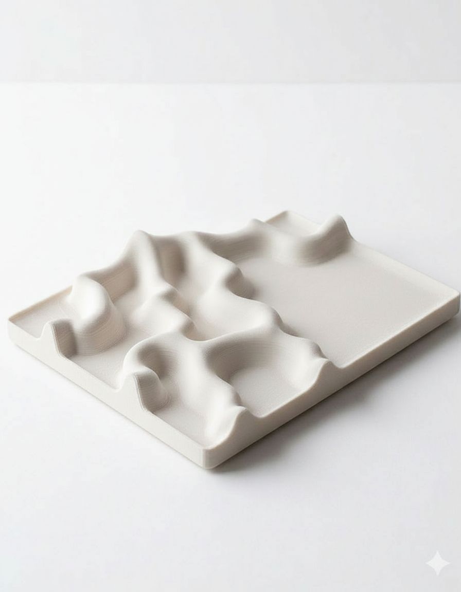 Topographic Terrain Model free 3D printable STL