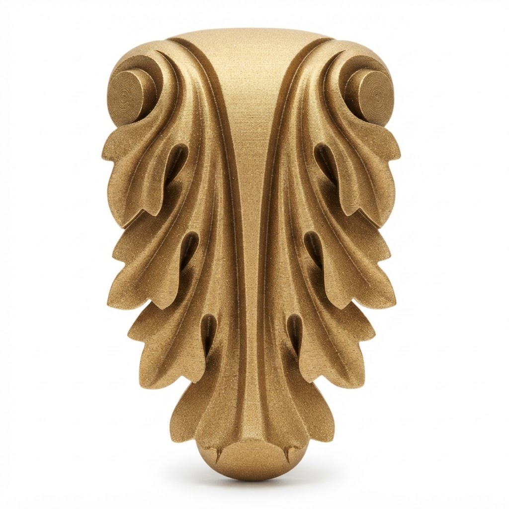 Acanthus Leaf Ornament free 3D printable STL