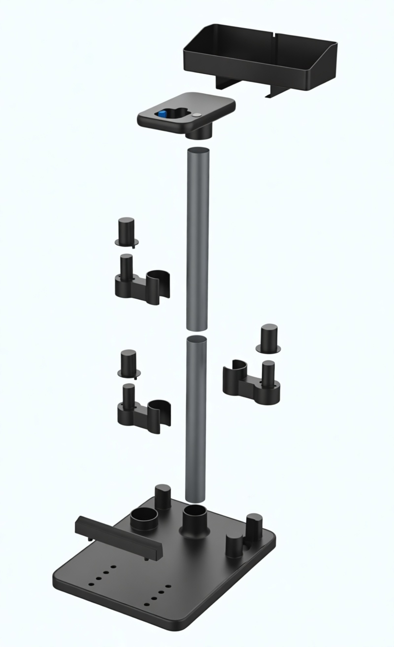 Adjustable Electronics Workstation Stand free 3D printable STL