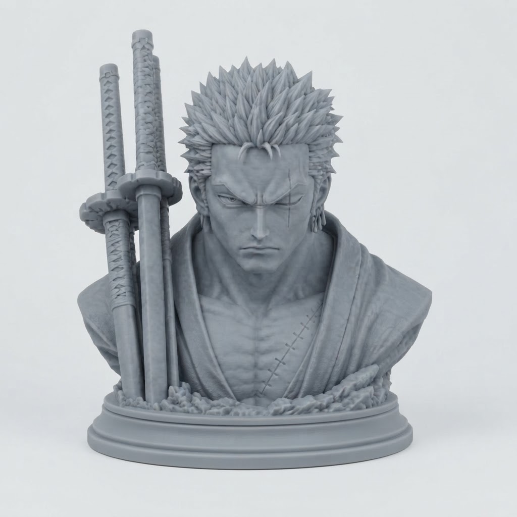 Roronoa Zoro Bust free 3D printable STL