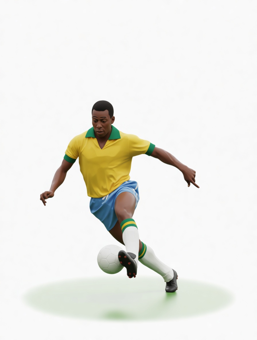Pelé Soccer Figurine free 3D printable STL