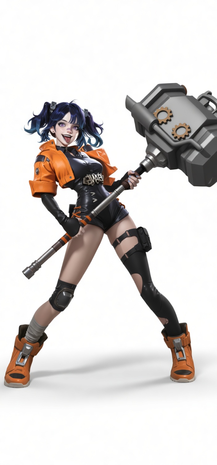 Jinx Cyberpunk Figurine free 3D printable STL