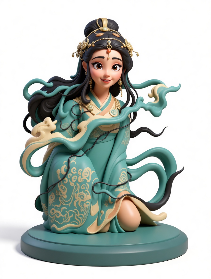 Chinese Fairy Figurine free 3D printable STL