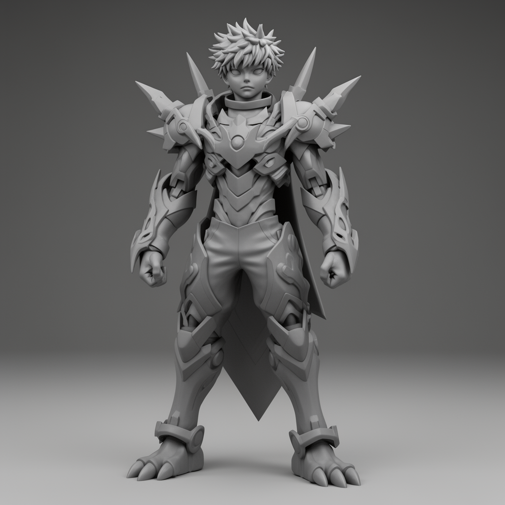 Itadori Yuji Gallantmon Figurine free 3D printable STL