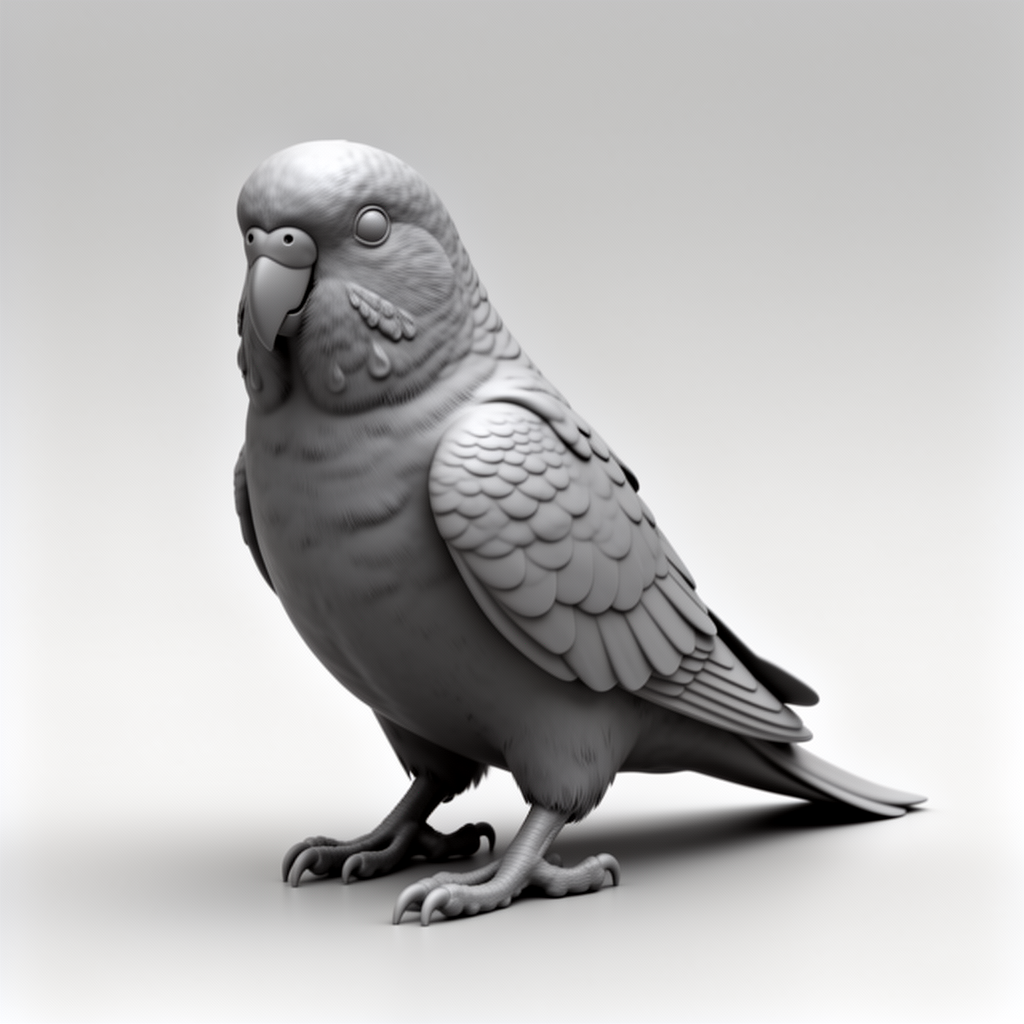 Parakeet Bird Figurine free 3D printable STL