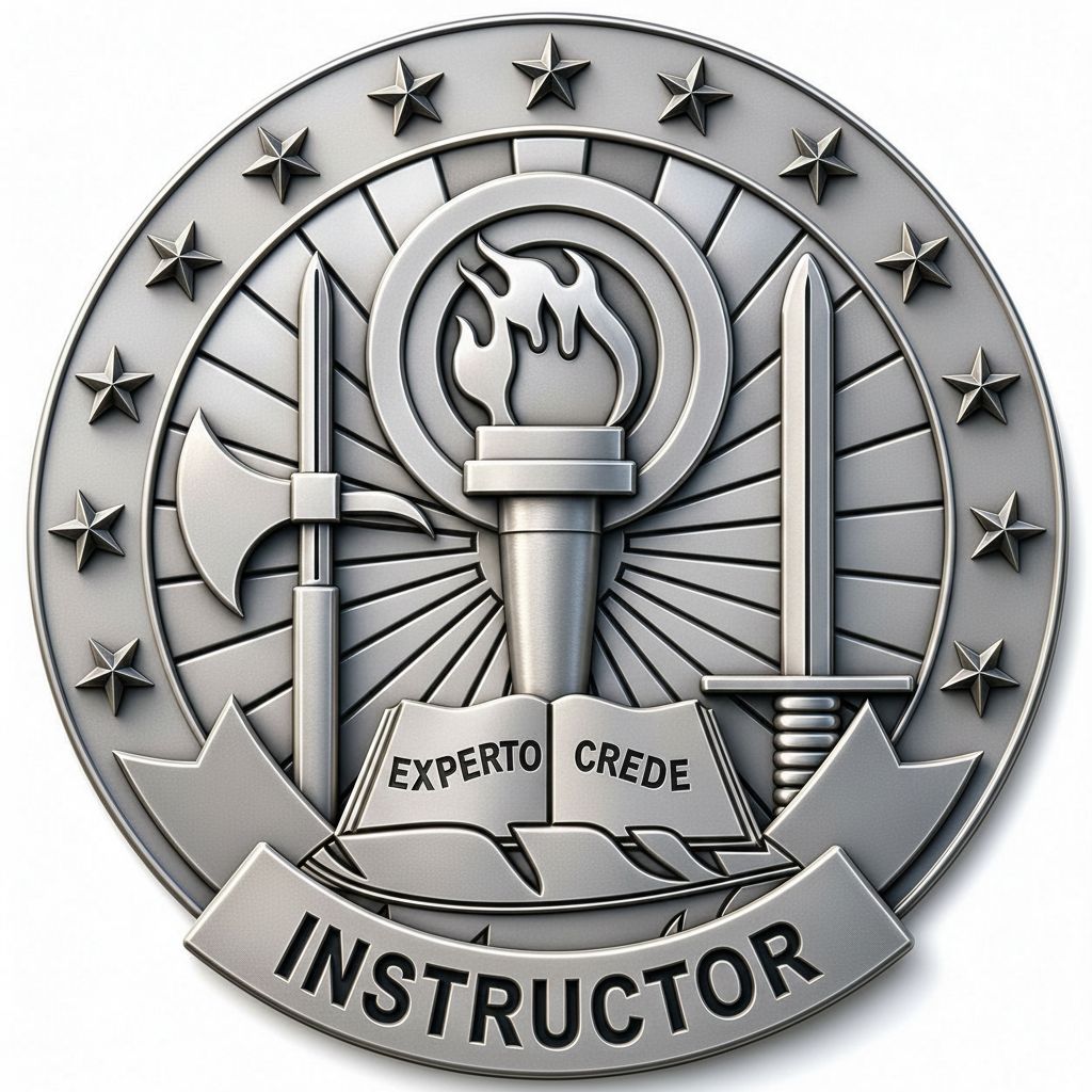 Instructor Emblem Medallion free 3D printable STL