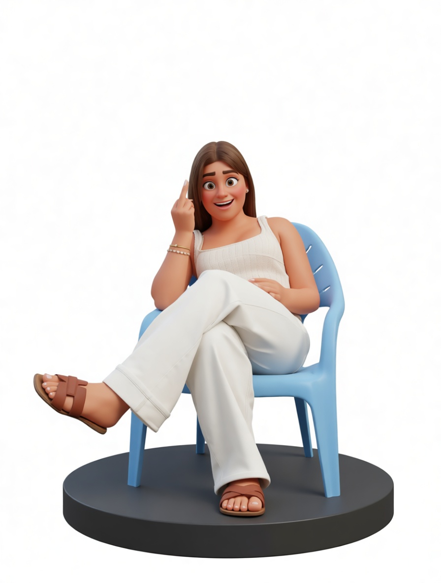 Smiling Woman Figurine free 3D printable STL