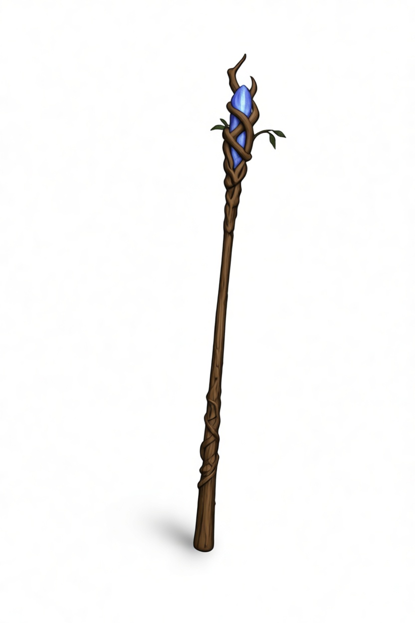 Mystic Wood Staff free 3D printable STL