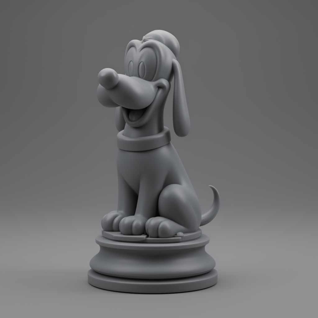 Adult Pluto Chess Piece free 3D printable STL
