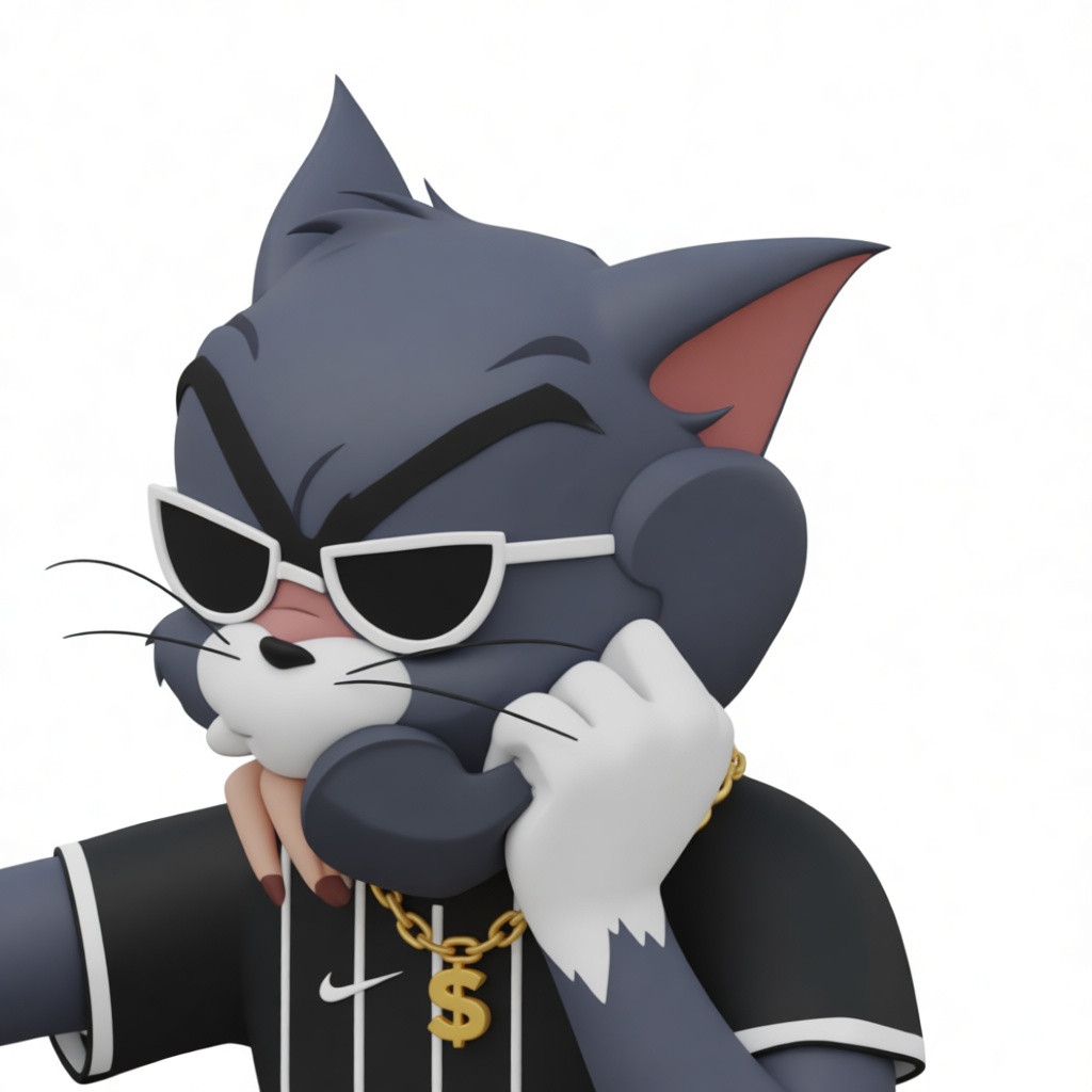 Tom Cat Figurine free 3D printable STL