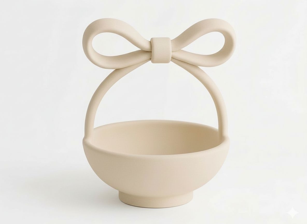 Bow Handle Basket free 3D printable STL