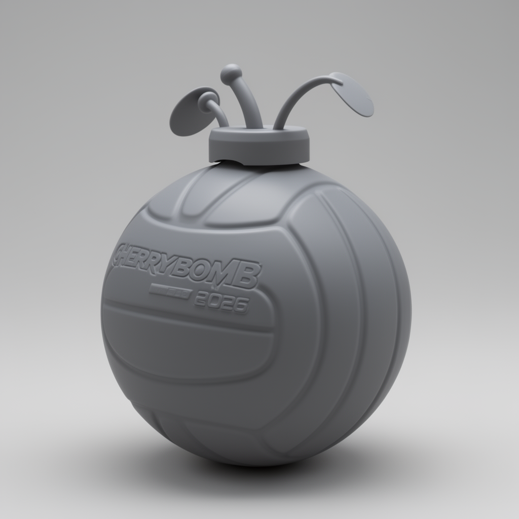 Cherrybomb Volleyball 2026 Model free 3D printable STL