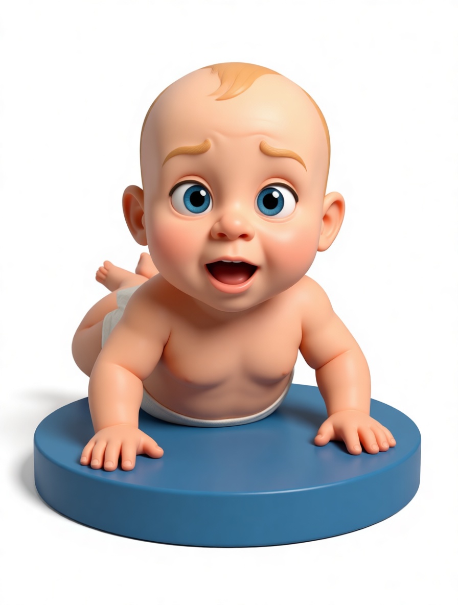 Crawling Baby Figurine free 3D printable STL