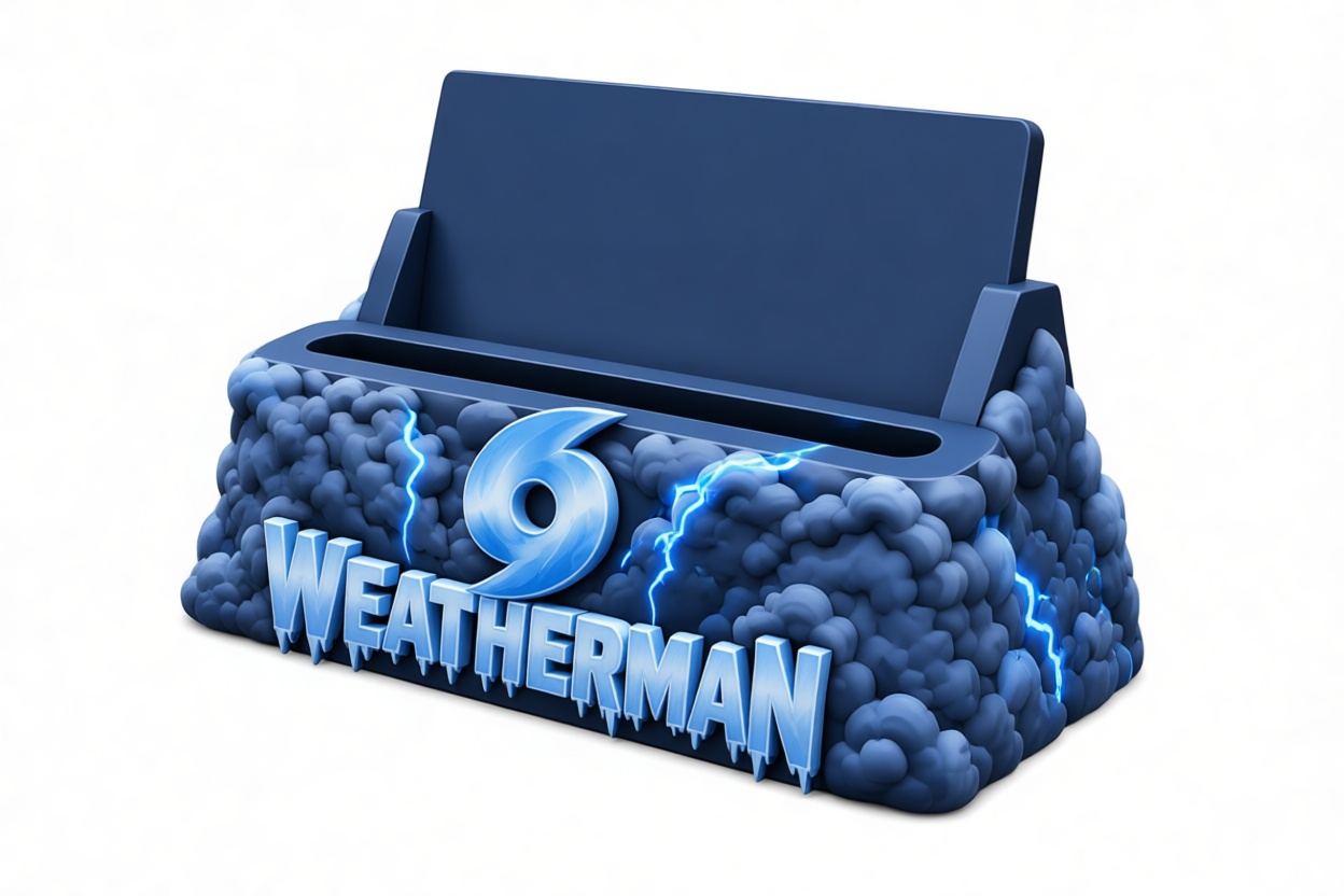Weatherman Phone Stand free 3D printable STL