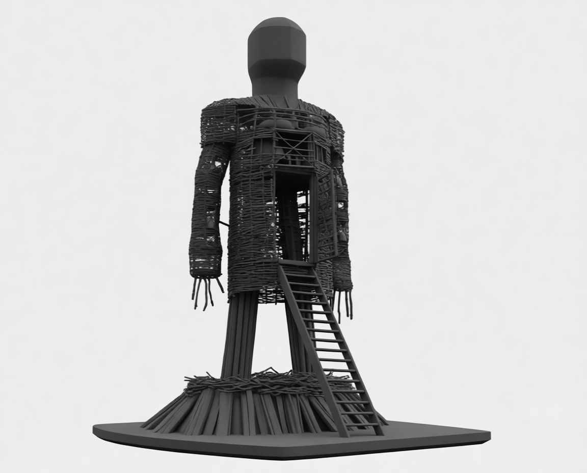 Wicker Man Statue free 3D printable STL