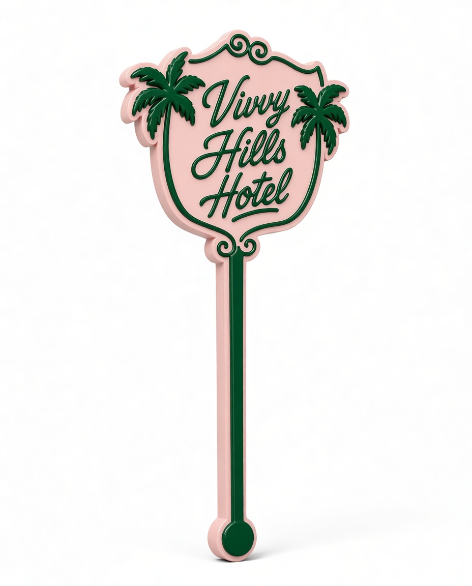 Vivy Hills Hotel Sign free 3D printable STL