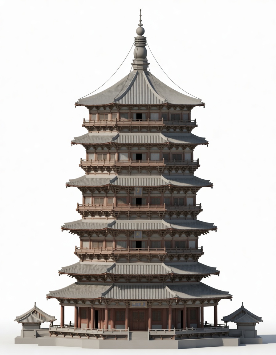 Pagoda Model free 3D printable STL
