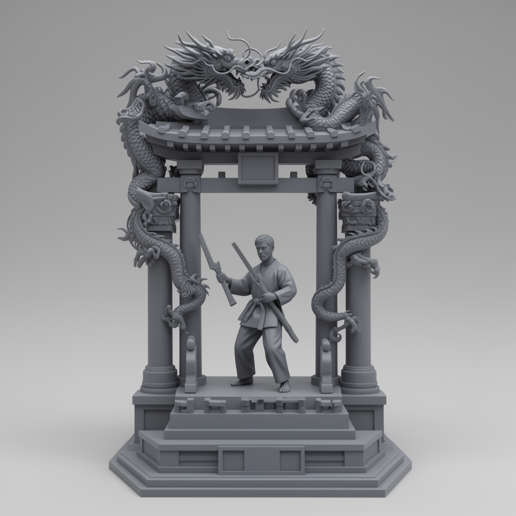 Kobudo Karateka Trophy free 3D printable STL