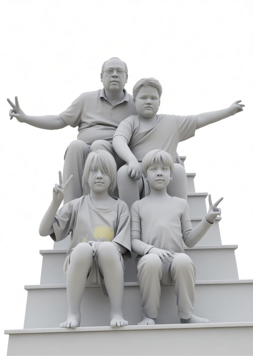 Family Group Figurine free 3D printable STL