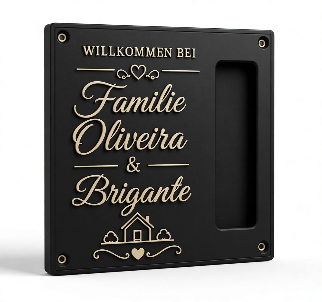 Welcome Family Plaque free 3D printable STL