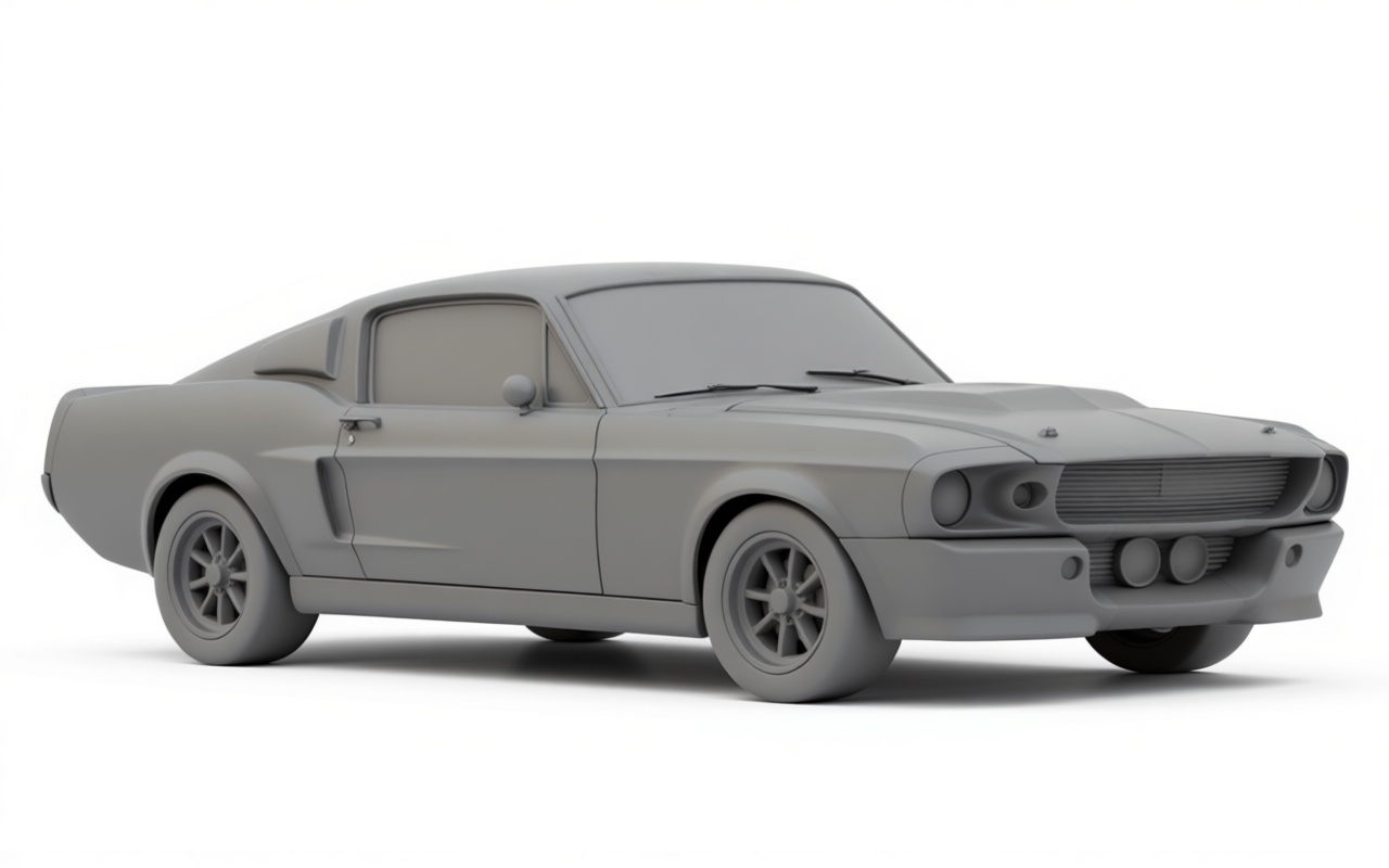 1967 Ford Mustang Fastback Model free 3D printable STL