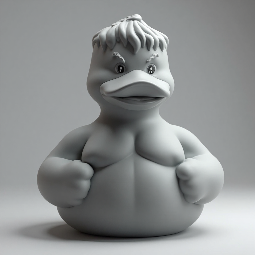 Hulk Rubber Duck Figurine free 3D printable STL