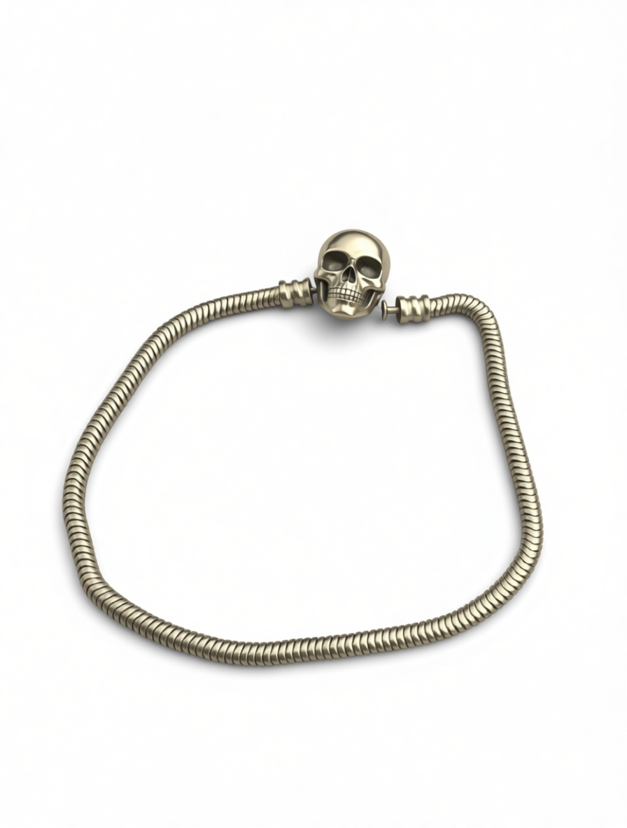 Skull Clasp Bracelet free 3D printable STL