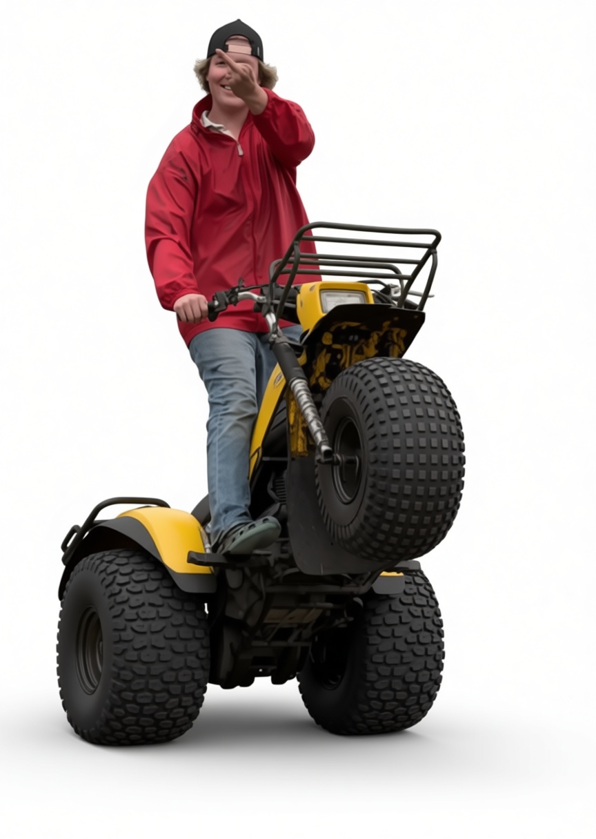 Youth on ATV Model free 3D printable STL