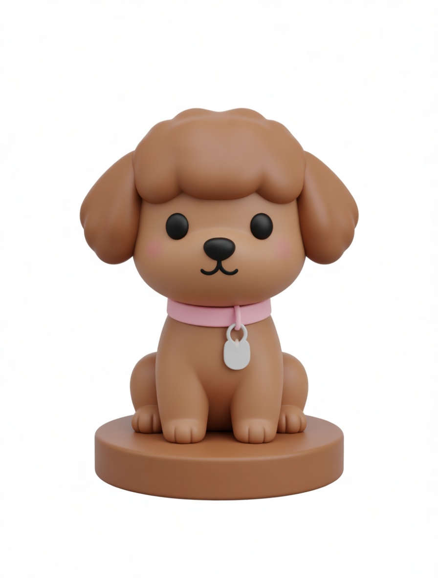 Cartoon Poodle Figurine free 3D printable STL