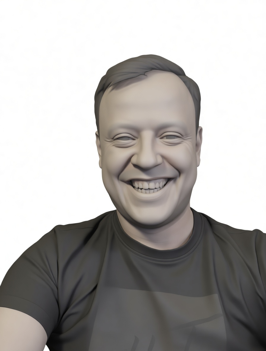Smiling Man Bust free 3D printable STL