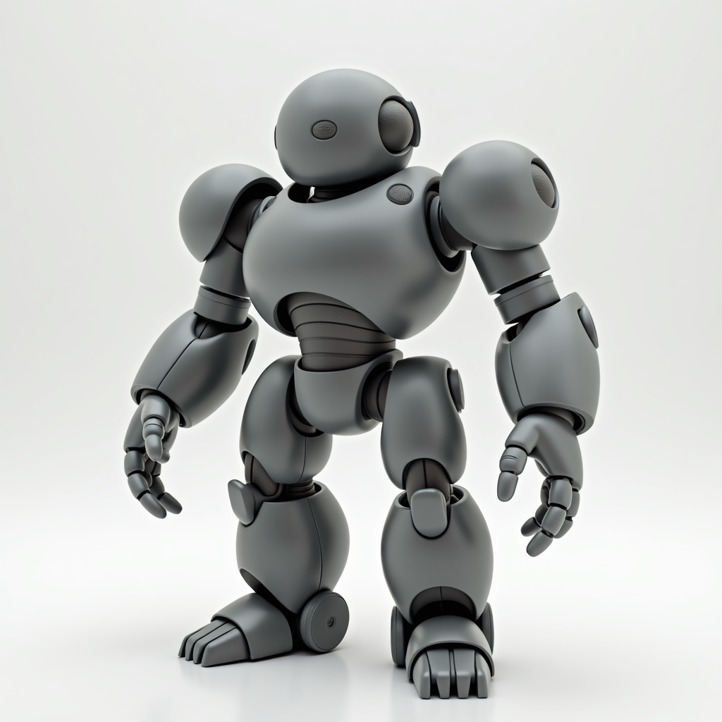 Chunky Robot Figure free 3D printable STL