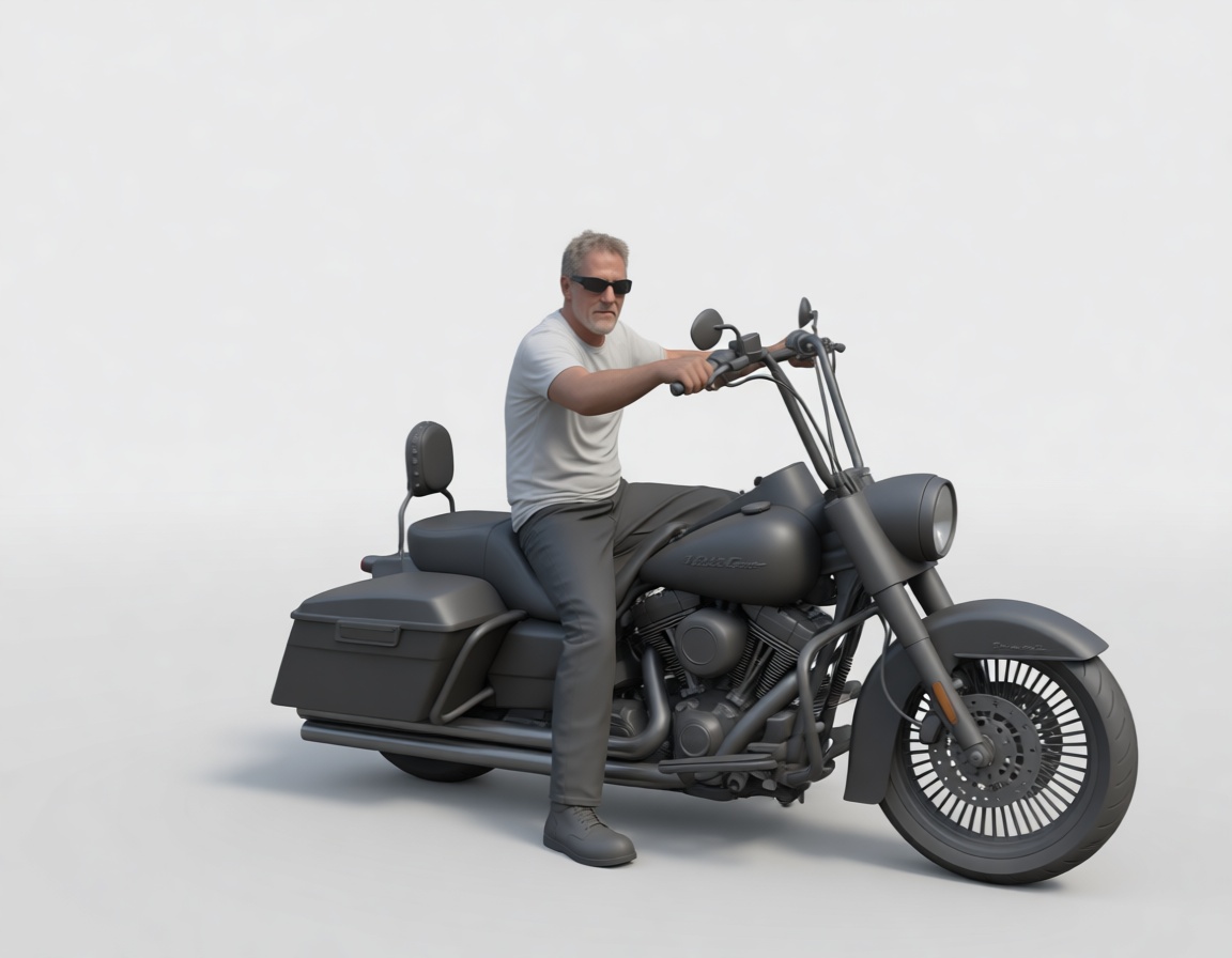 Harley-Davidson Road King Model free 3D printable STL