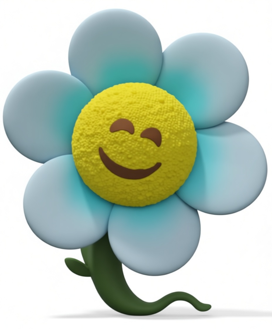 Smiling Daisy Flower Figurine free 3D printable STL