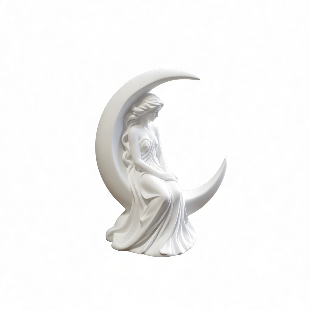 Moon Goddess Figurine free 3D printable STL