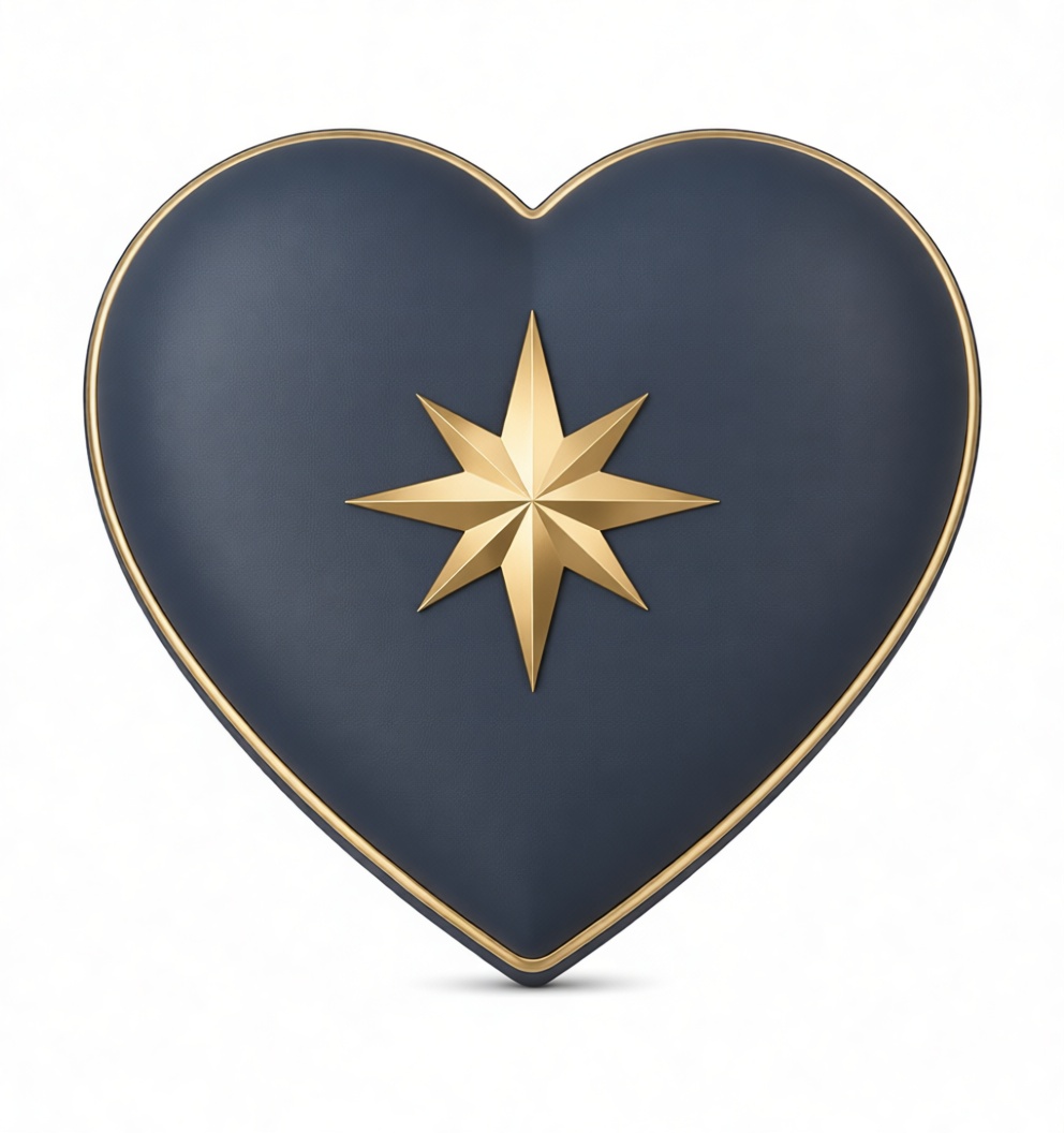Navy Heart Emblem free 3D printable STL