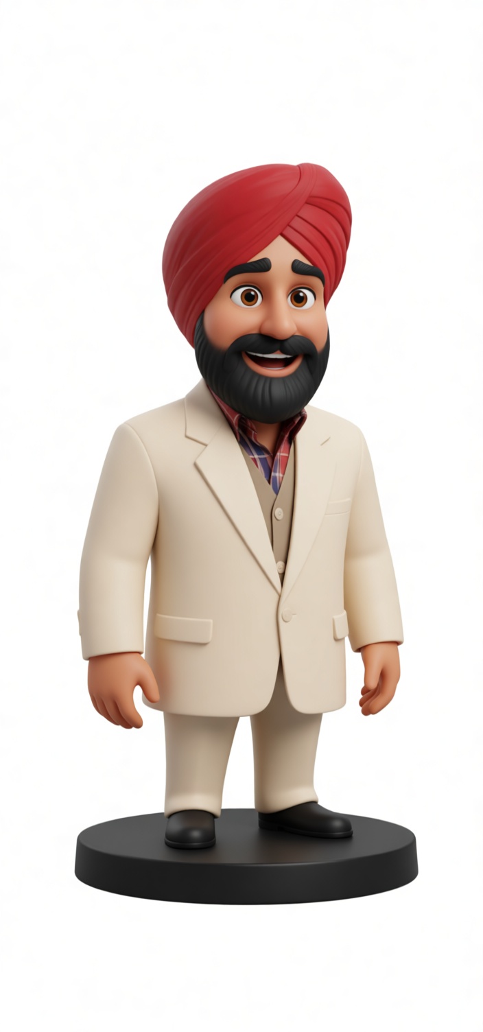 Punjabi Man Figurine free 3D printable STL